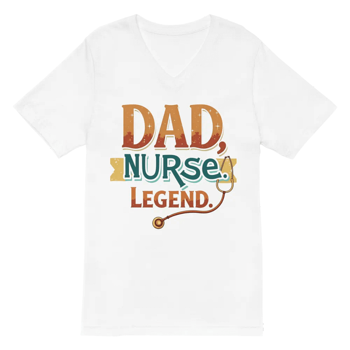Legendary Nurse Dad V-Neck Tee product image (6)