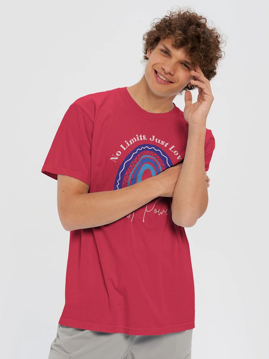 No Limits. Just Love. Just Power. Rainbow Comfort Colors T-shirt product image (3)