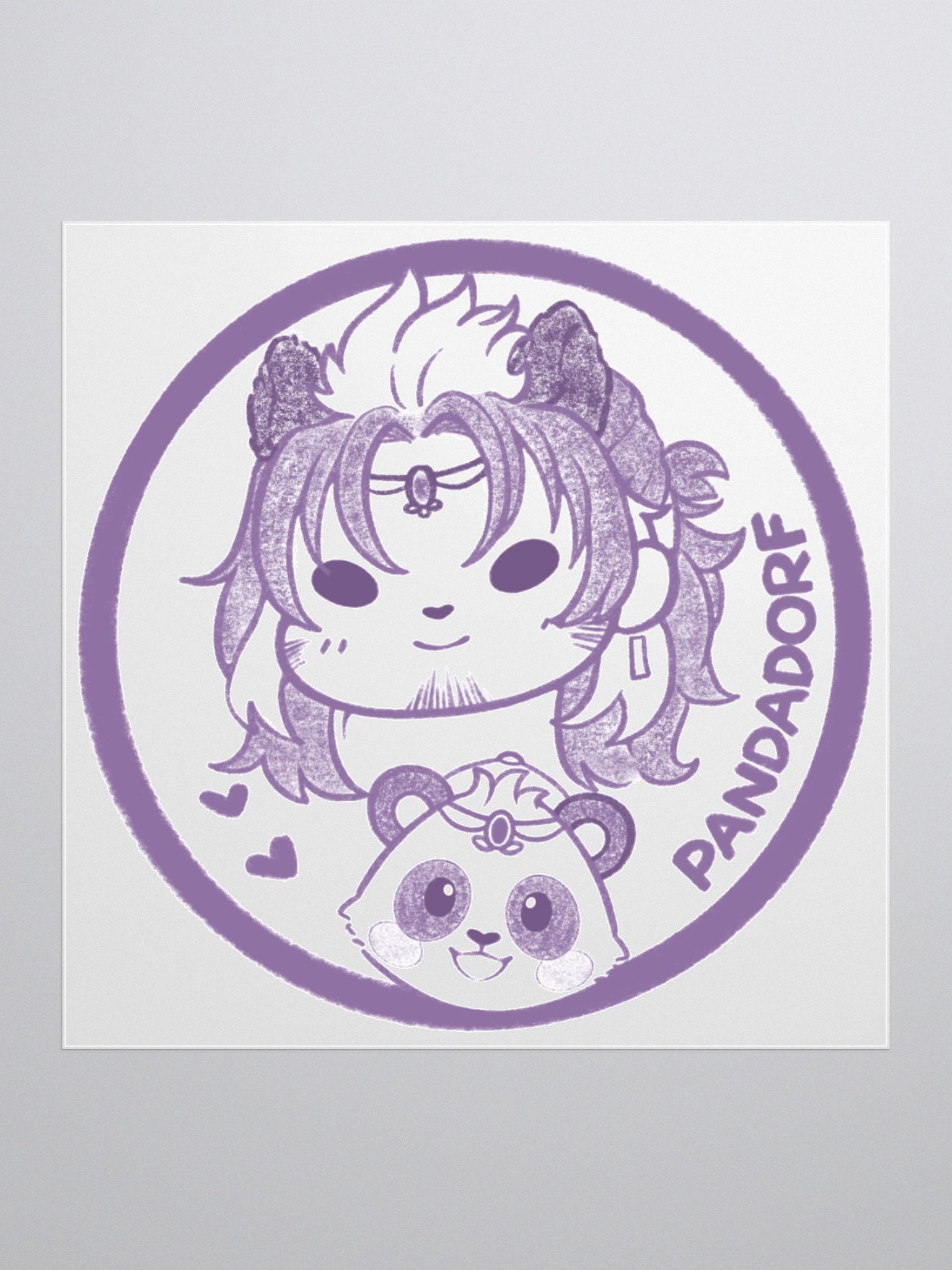 Pandadorf Cafe Logo Sticker product image (2)