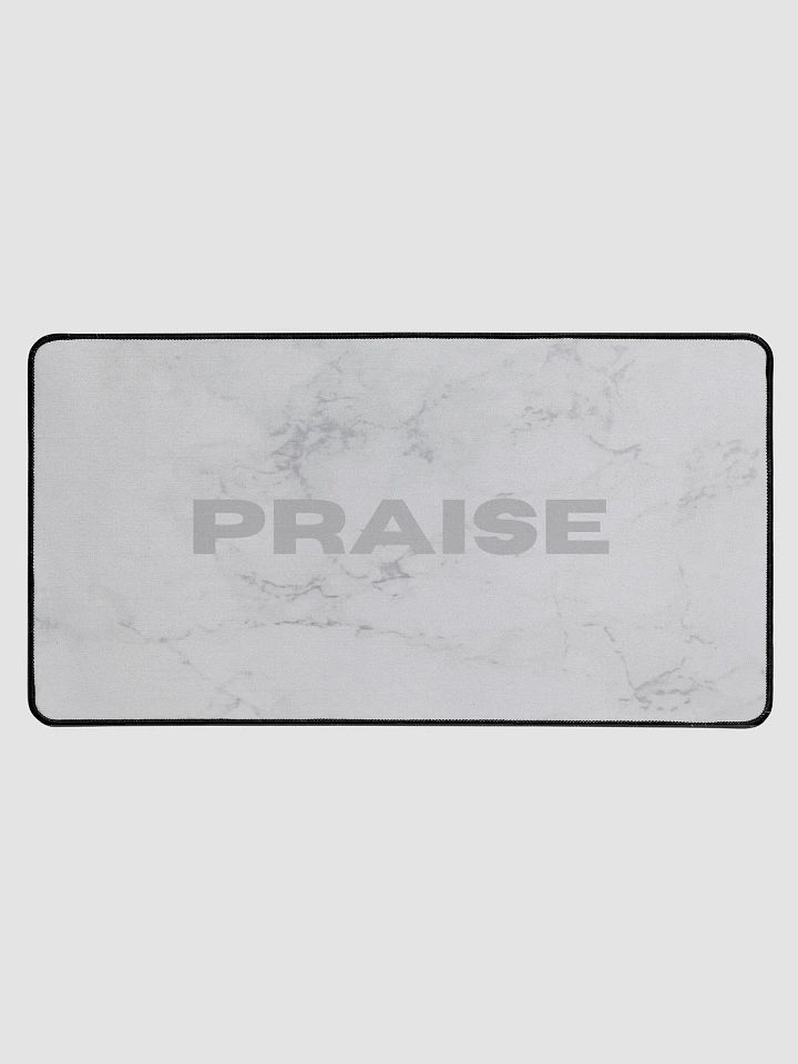 Large Praise mousepad (white) product image (1)