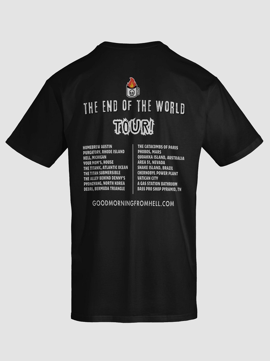 Homebrew Austin Exclusive - The End of The World Tour T-Shirt! product image (5)