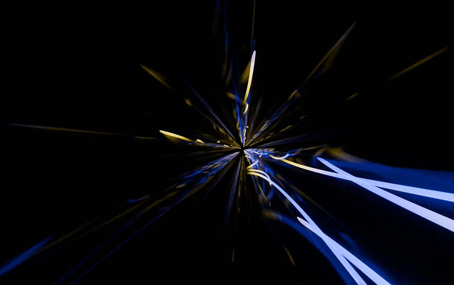 Abstract Background Video 4k TV VJ LOOP NEON Yellow Blue Visuals Hypnotic Visual ASMR Motion Graphics Calm Blender-Art Aestetic Visual Stock Footage product image (1)