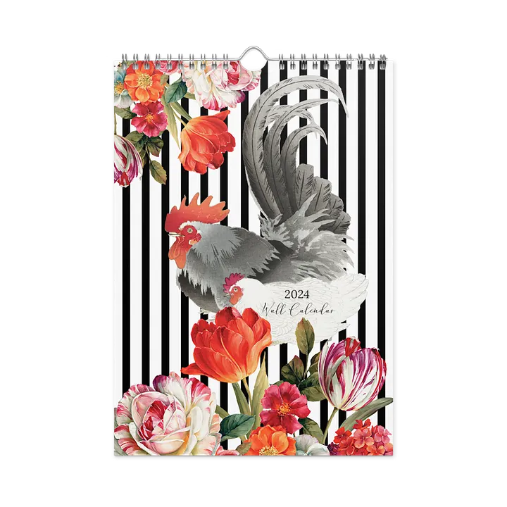 Rooster Collection 2024 Wall Calendar product image (1)
