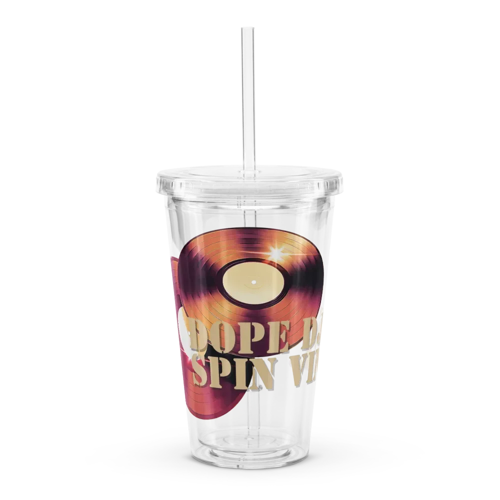 DOPE DJS SPIN VINYL Double Wall Tumbler product image (1)