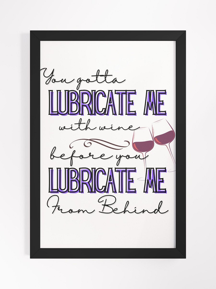 Lubrication Lamb Motto Framed Painting product image (1)