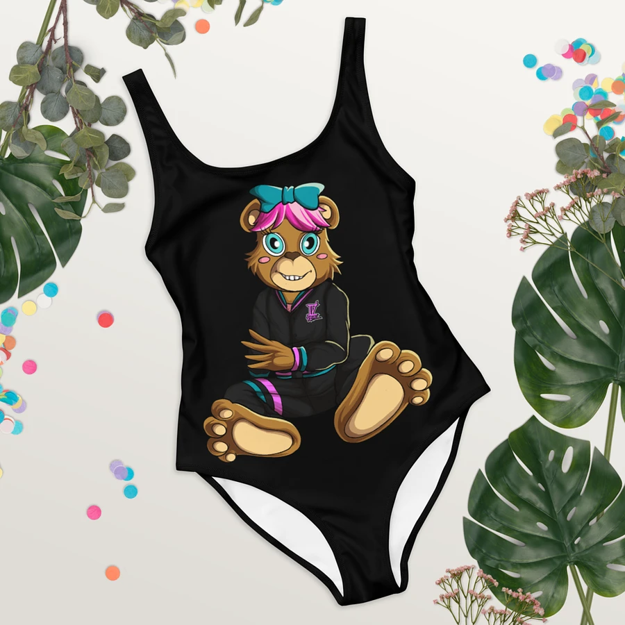 Sitting Girl Bear All-Over Print One-Piece Swimsuit product image (4)