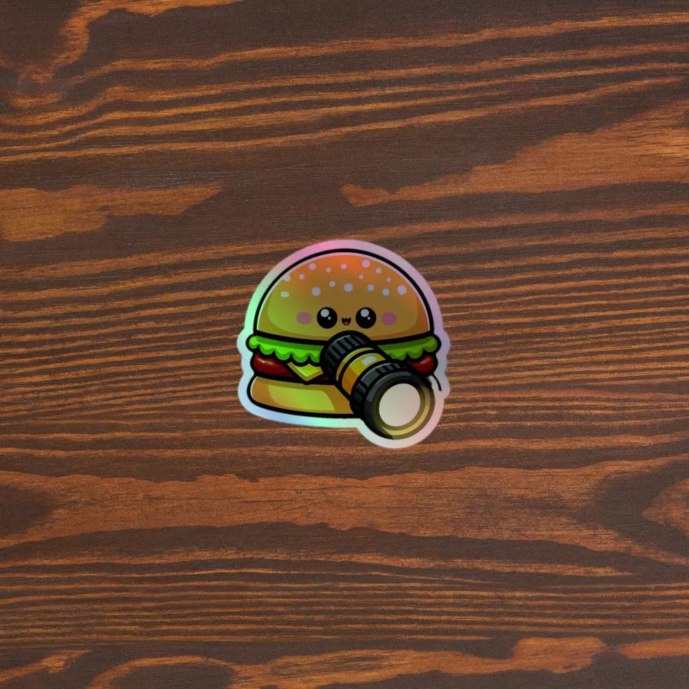 Whimsical Burger & Flashlight Sticker Set product image (5)