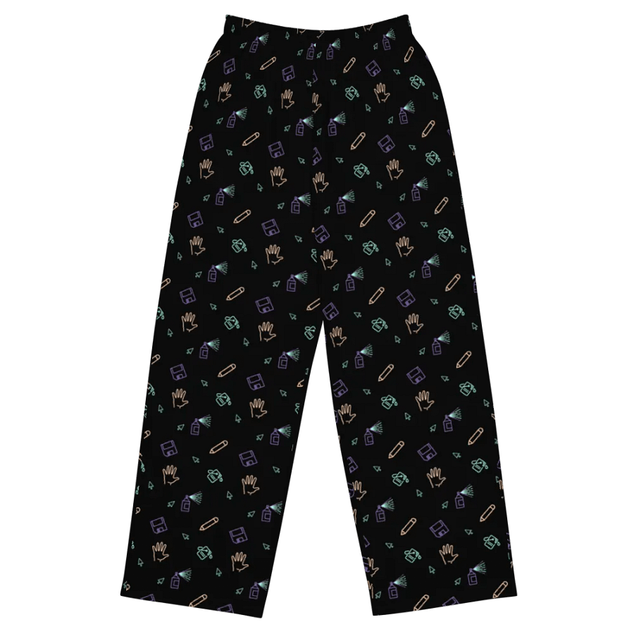 Computer Lab pattern wide leg pants product image (2)