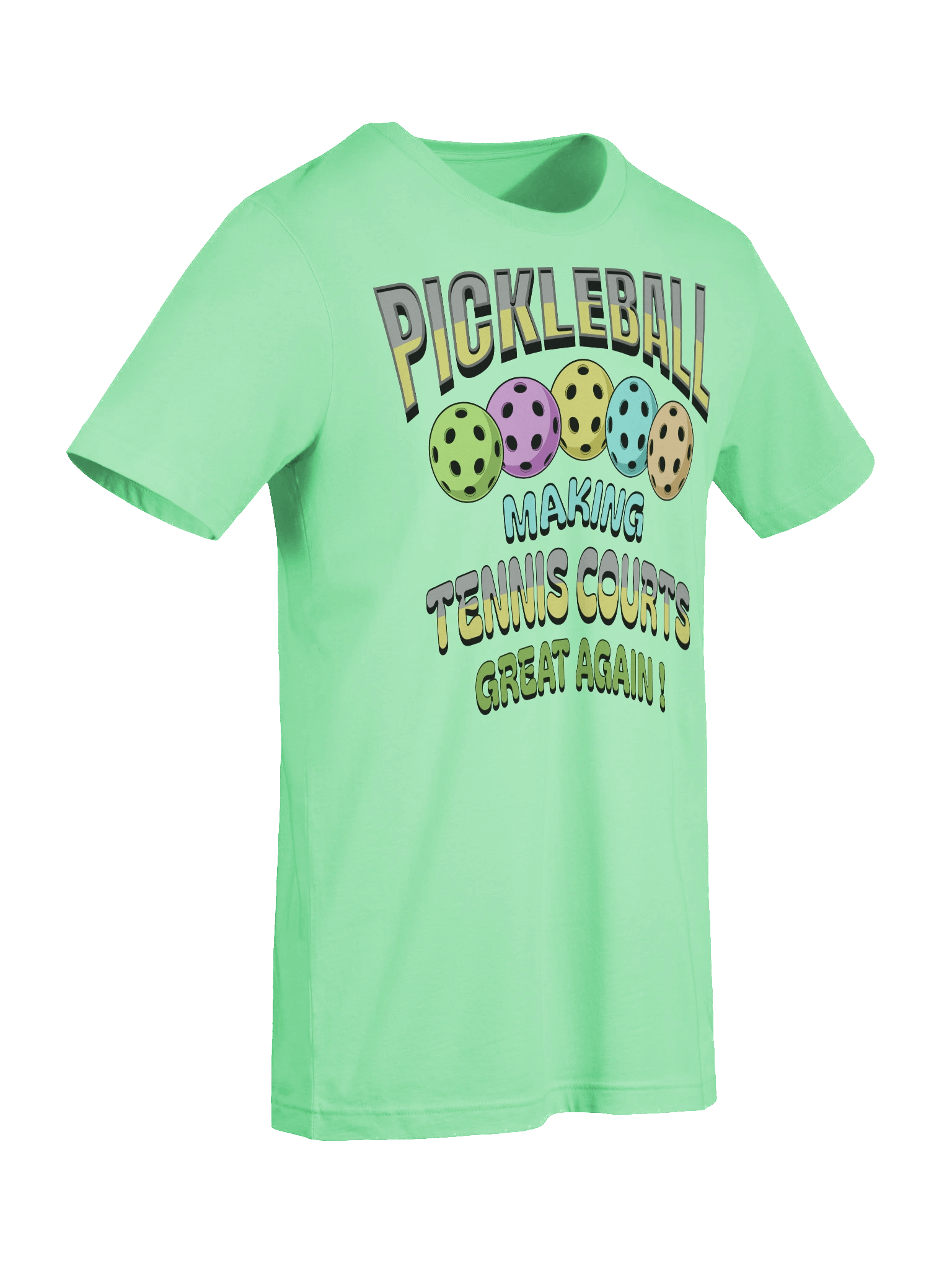 Pickleball Making Tennis Courts Great Again Revolution Tee product image (30)