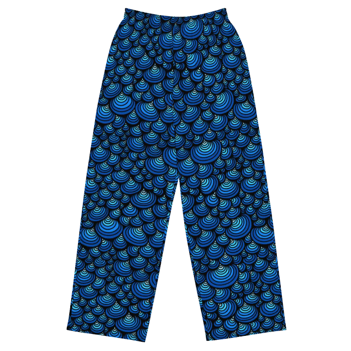 Weirdly Zen Wide Leg Pants - Blue Abstract product image (2)