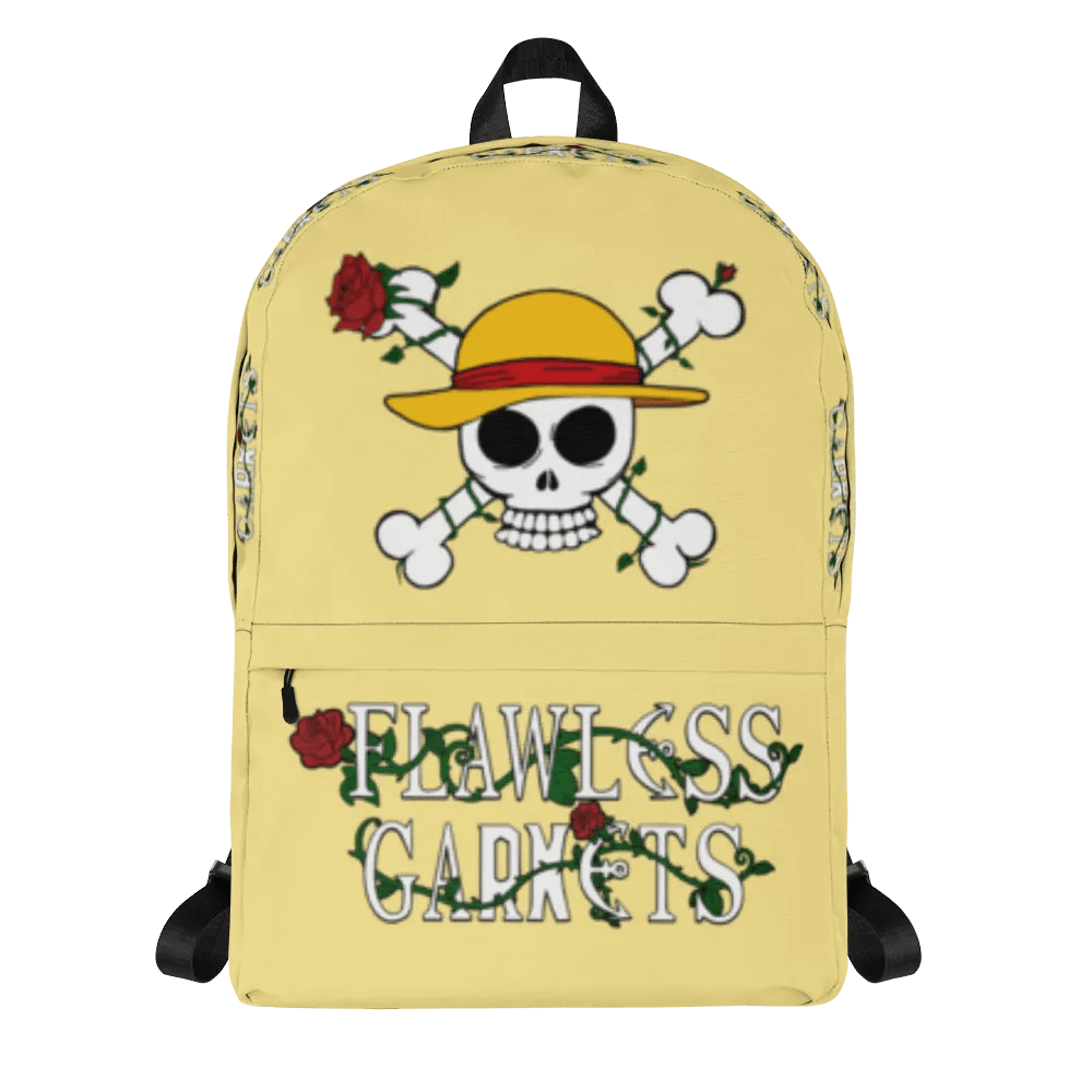 Flawless Garnets ONE PIECE Backpack Design 2 Yellow product image (7)