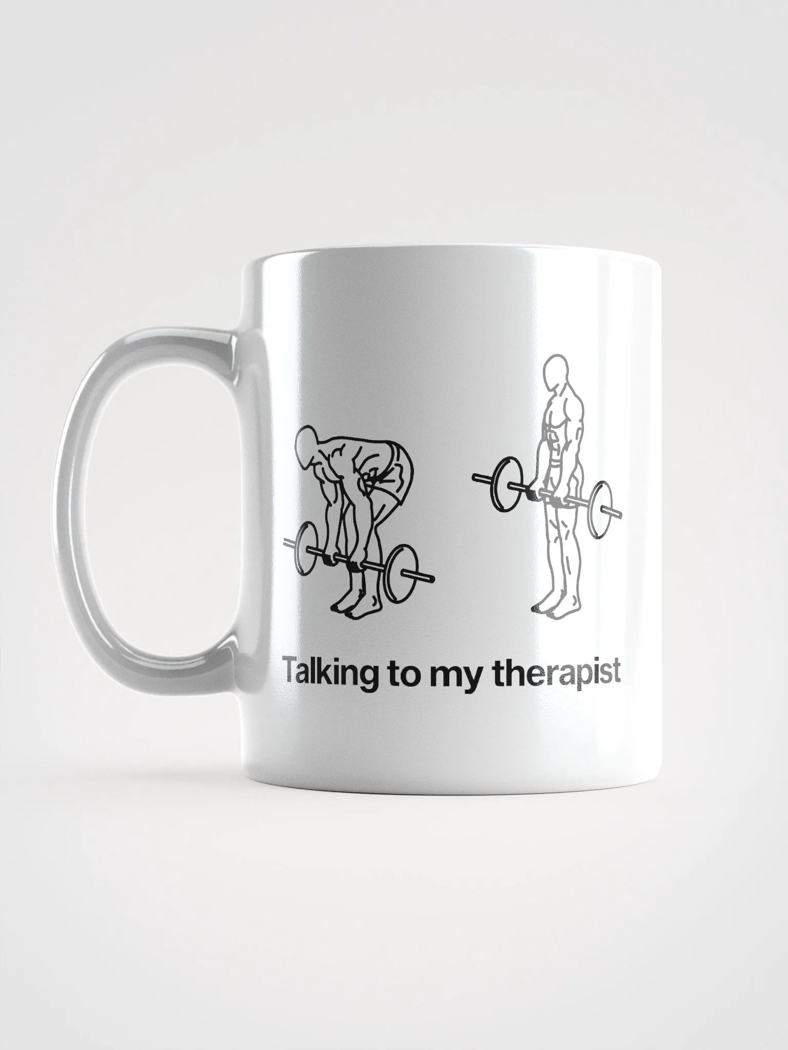 talking to my therapist (deadlift) mug - 100% ceramic product image (7)