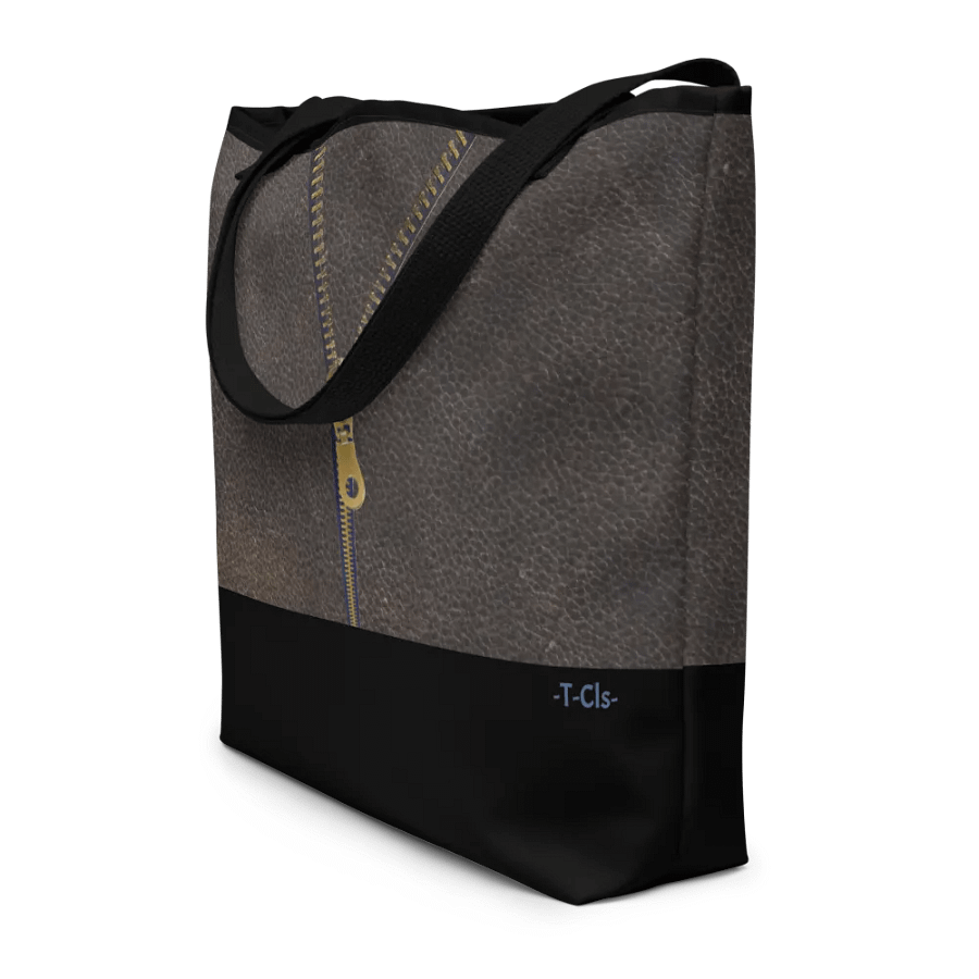 Golden Zipper Leather-Look Large 16