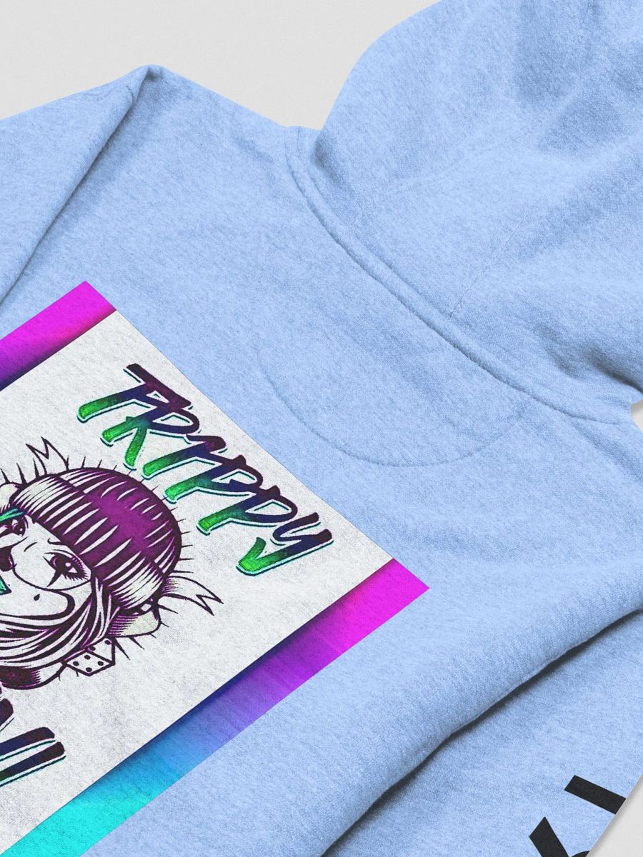 Trippy Queen Hoodie (Front and Back) with Black Sleeve Detail product image (48)