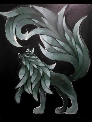 FENRIR - From start to finish. #CanvasArt #art #painting #ArtCollector #artistsoftiktok 