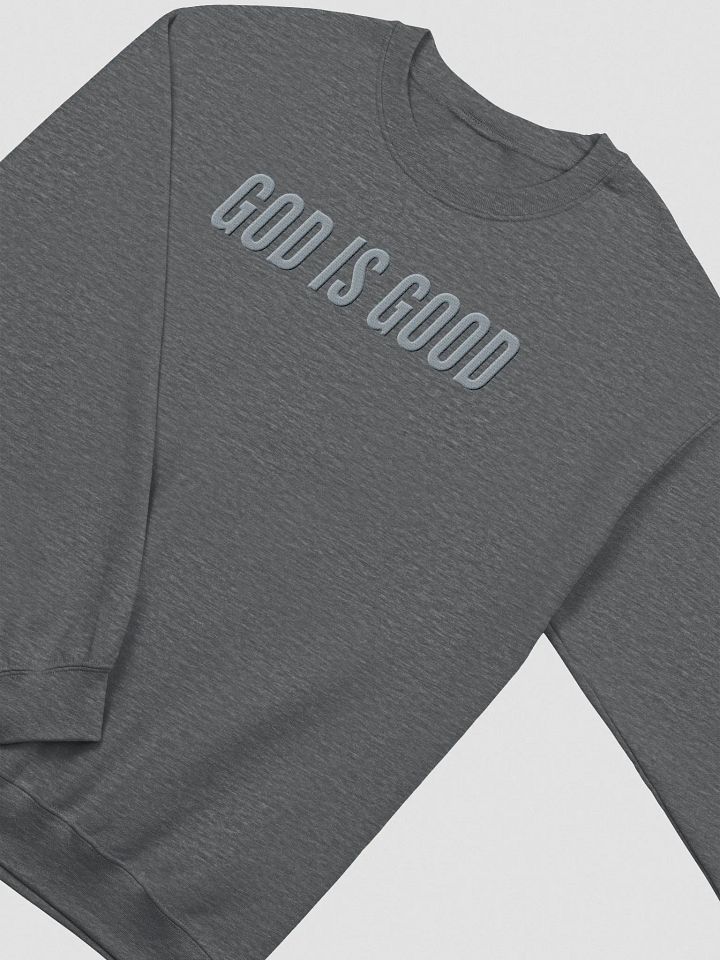God is Good - Gray Monochromatic Crewneck product image (2)