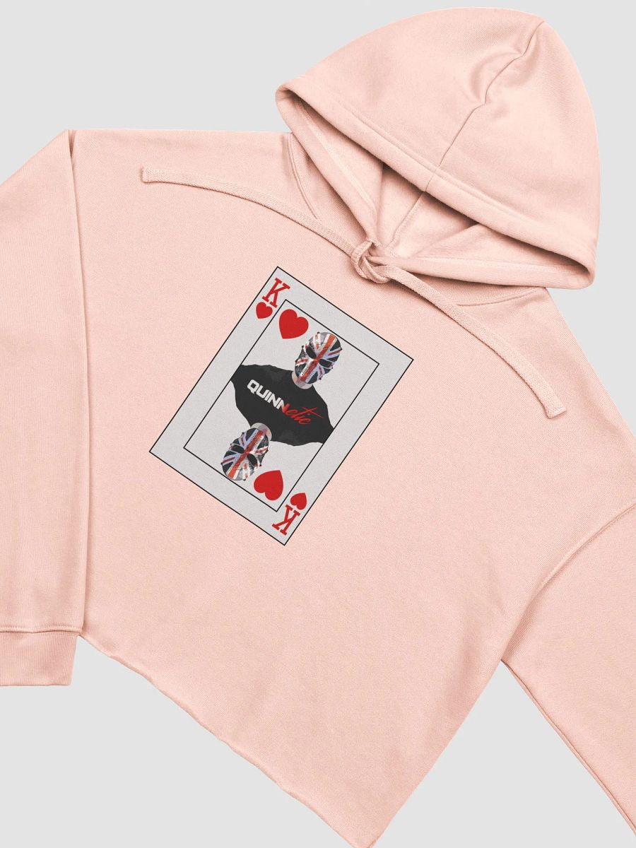 The Quinn of Hearts Bella+Canvas Fleece Crop Hoodie product image (10)