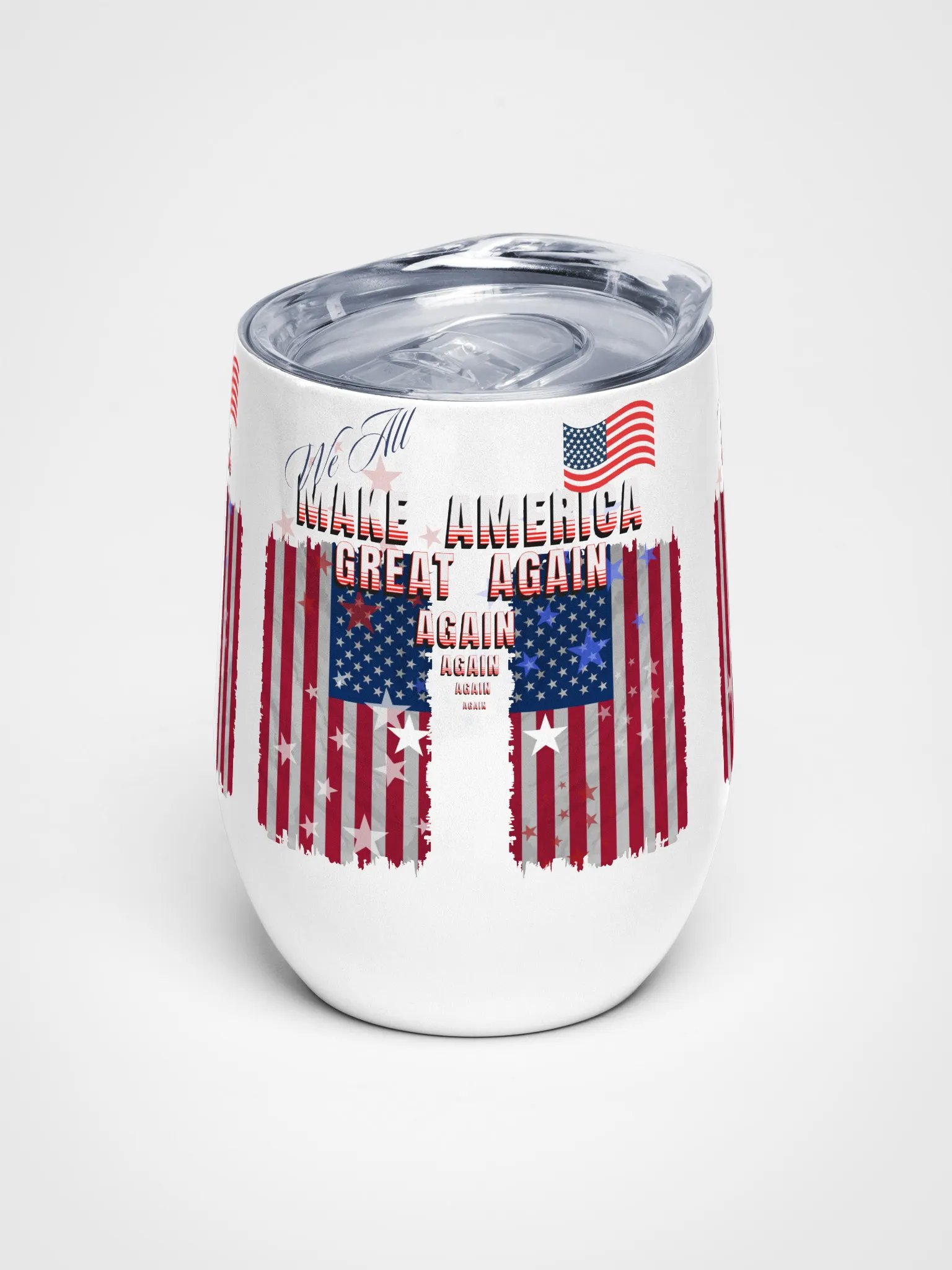 Patriotic Wine Tumbler MAGA for moms and dads colleagues product image (1)