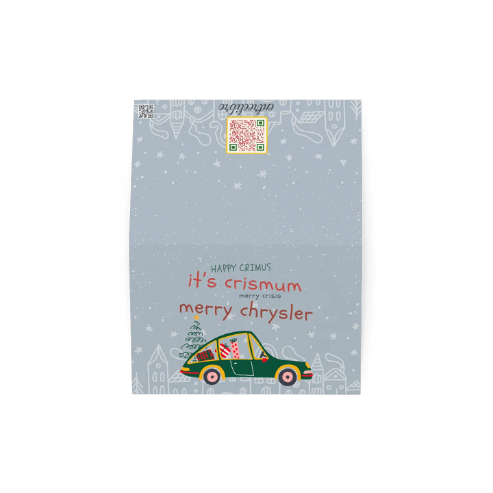 Whimsical Christmas Car Greeting Card product image (4)