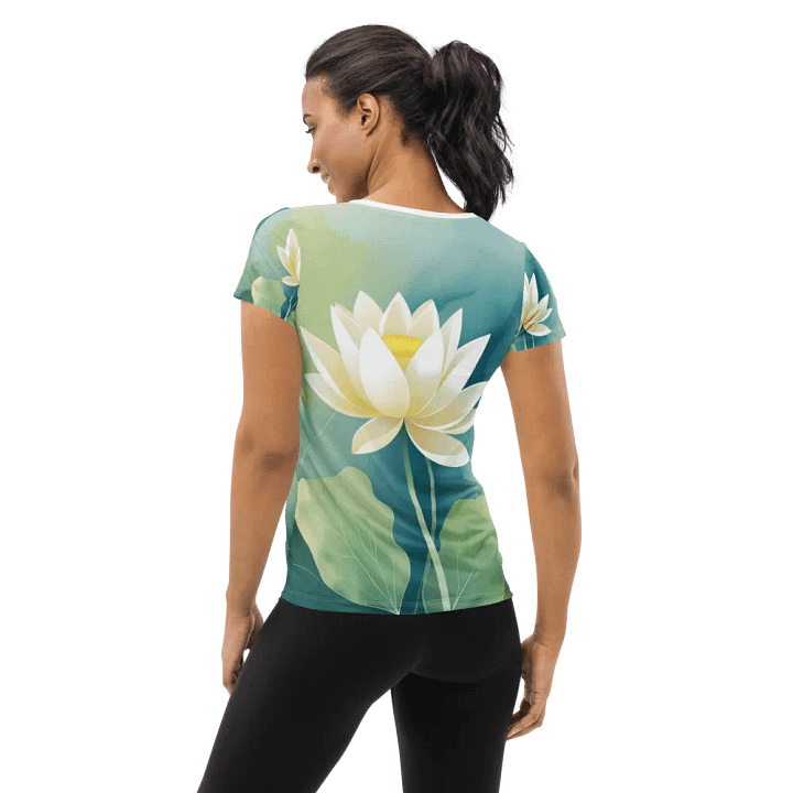 Lotus Bloom Women's Athletic Tee product image (2)