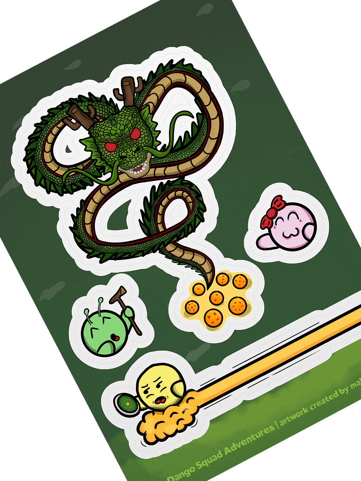 Dango Dragon Year Set - Kiss Cut Sticker Sheet product image (2)