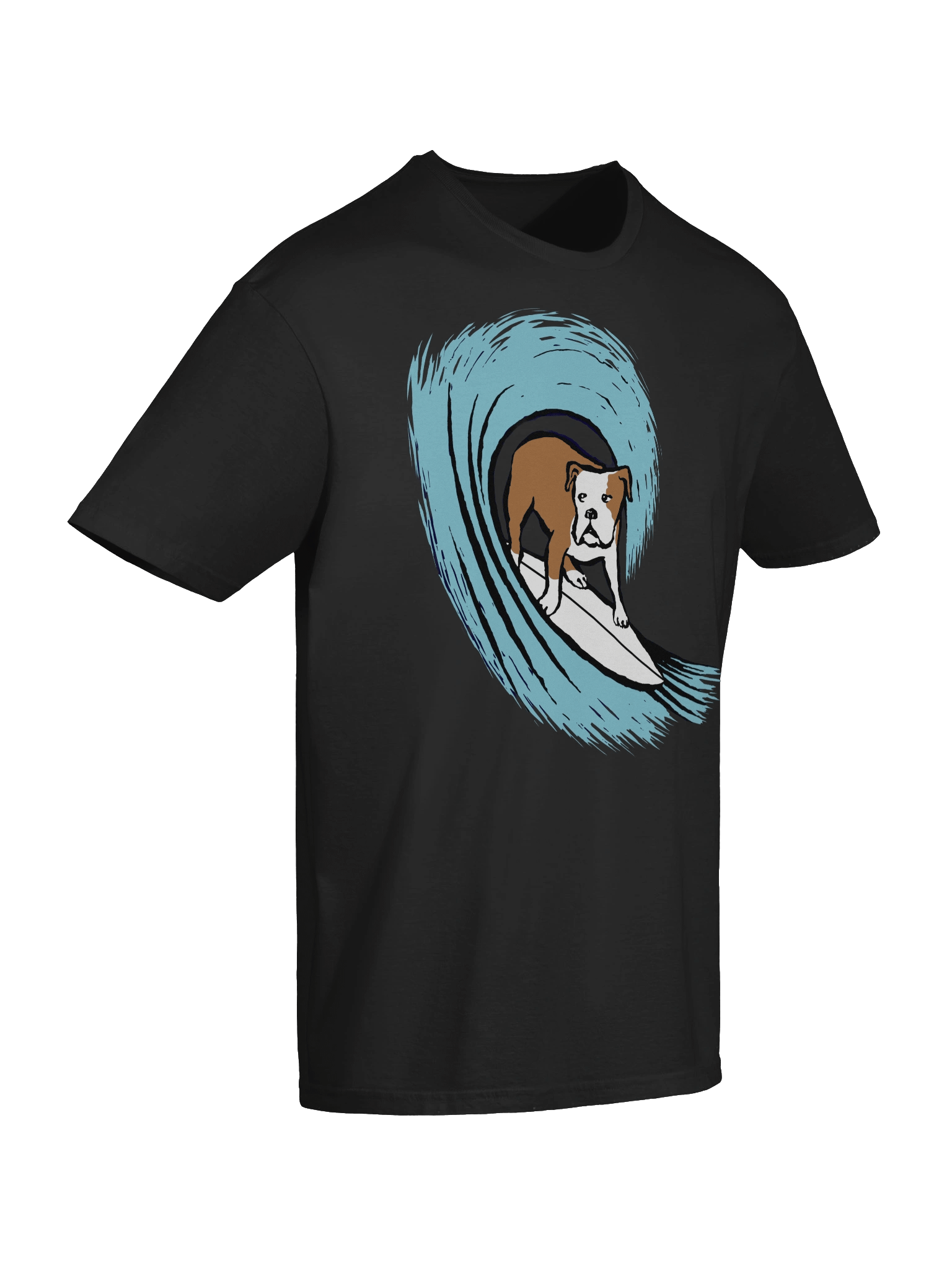 Bulldog Surfing Unisex T-Shirt product image (66)
