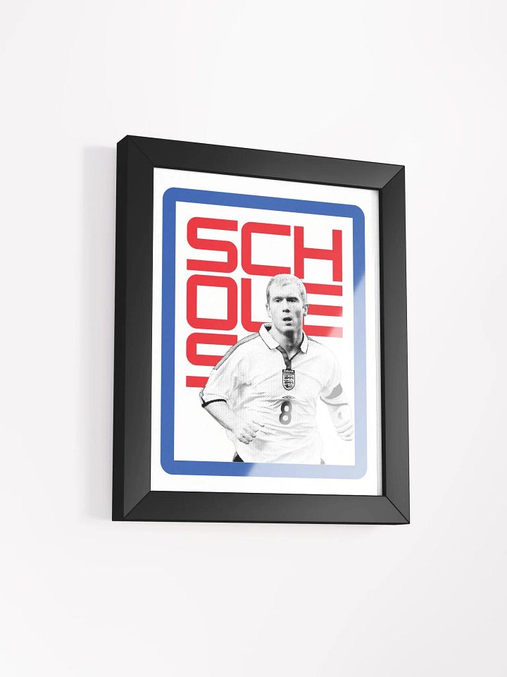 Paul Scholes BW England Name Art Framed Print product image (2)