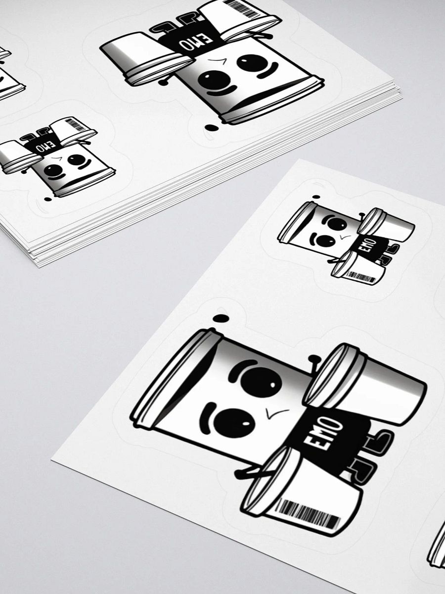 Emo Cup Trio Kiss Cut Stickers product image (3)