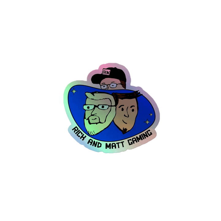 Holographic Rick and Matt Gaming Logo Sticker product image (1)