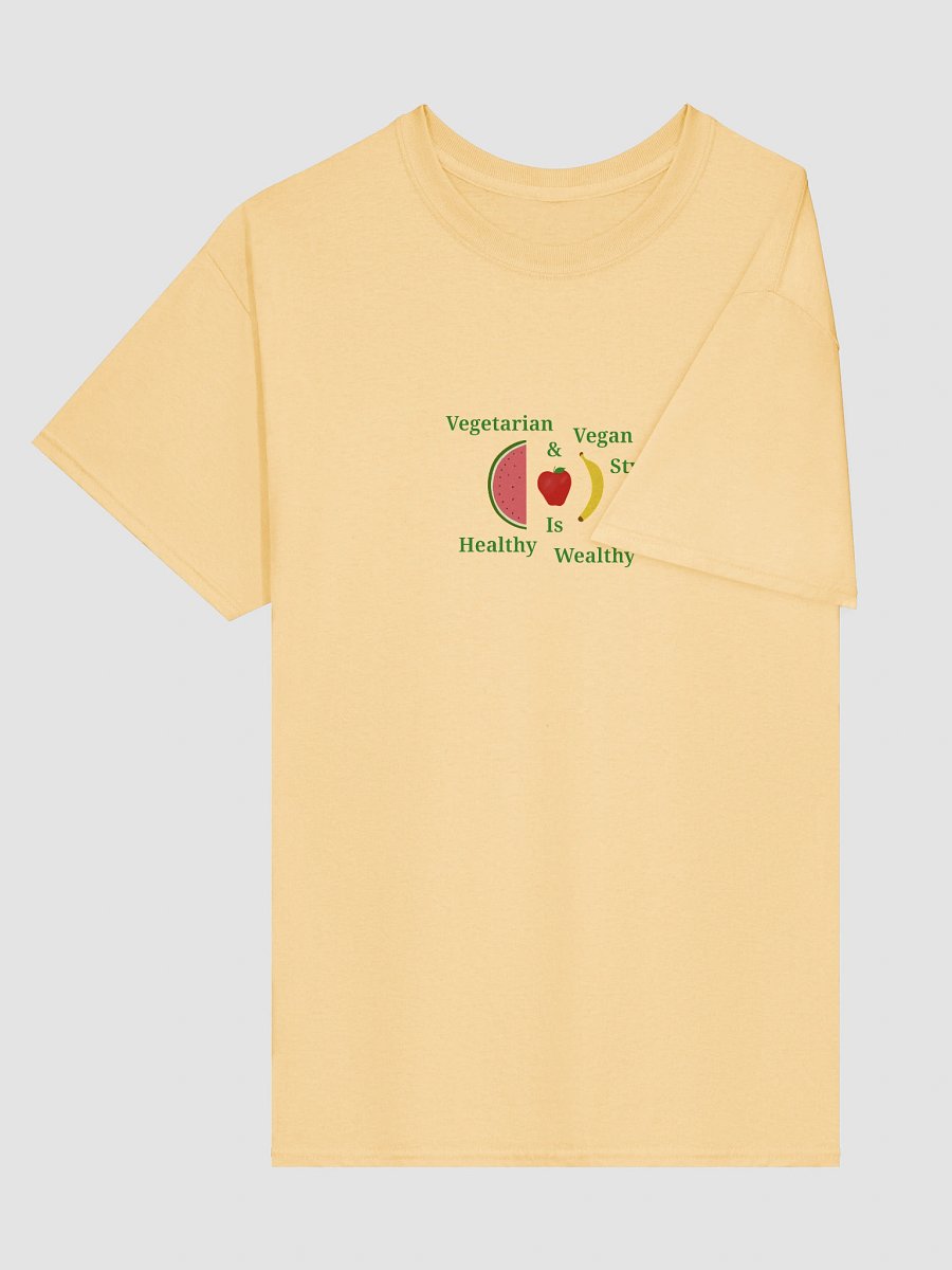 Healthy Wealthy Vegetarian & Vegan T-Shirt product image (3)