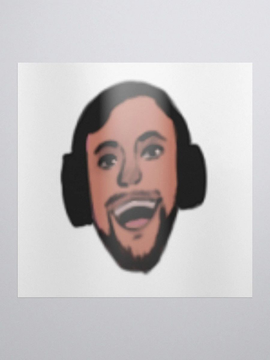 Dj Face Kiss Cut Sticker product image (1)