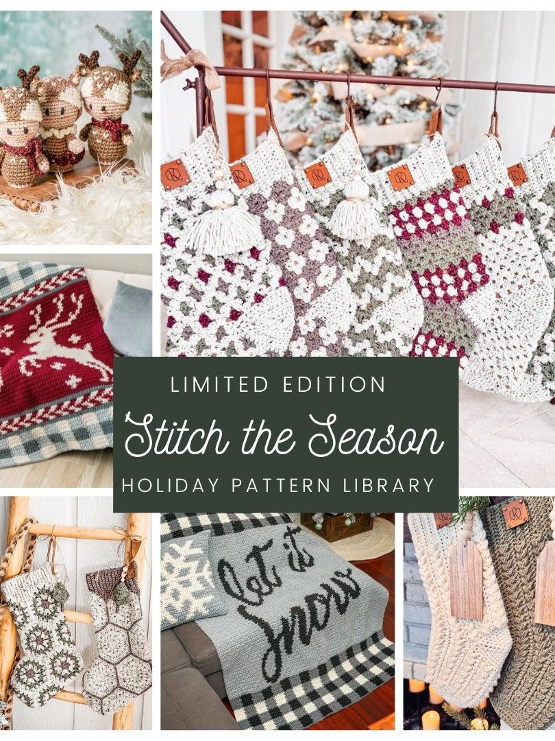 Limited Edition Stitch the Season Holiday Pattern Library, 55+ Crochet Christmas Patterns. Limited Time product image (1)