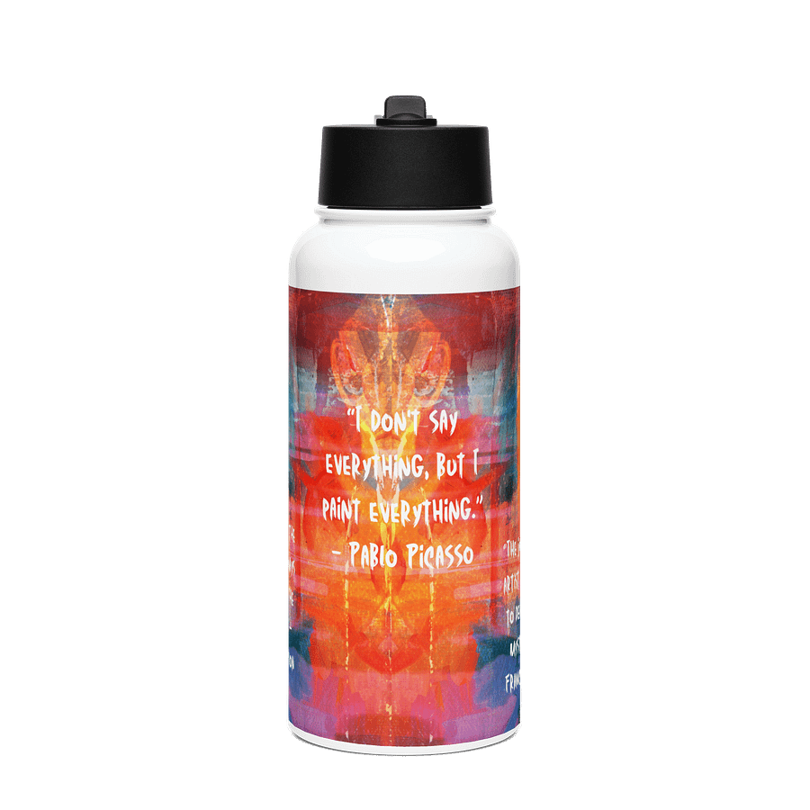 Artistic Quotes Stainless Steel Water Bottle gift for artist teachers moms dads friends product image (1)