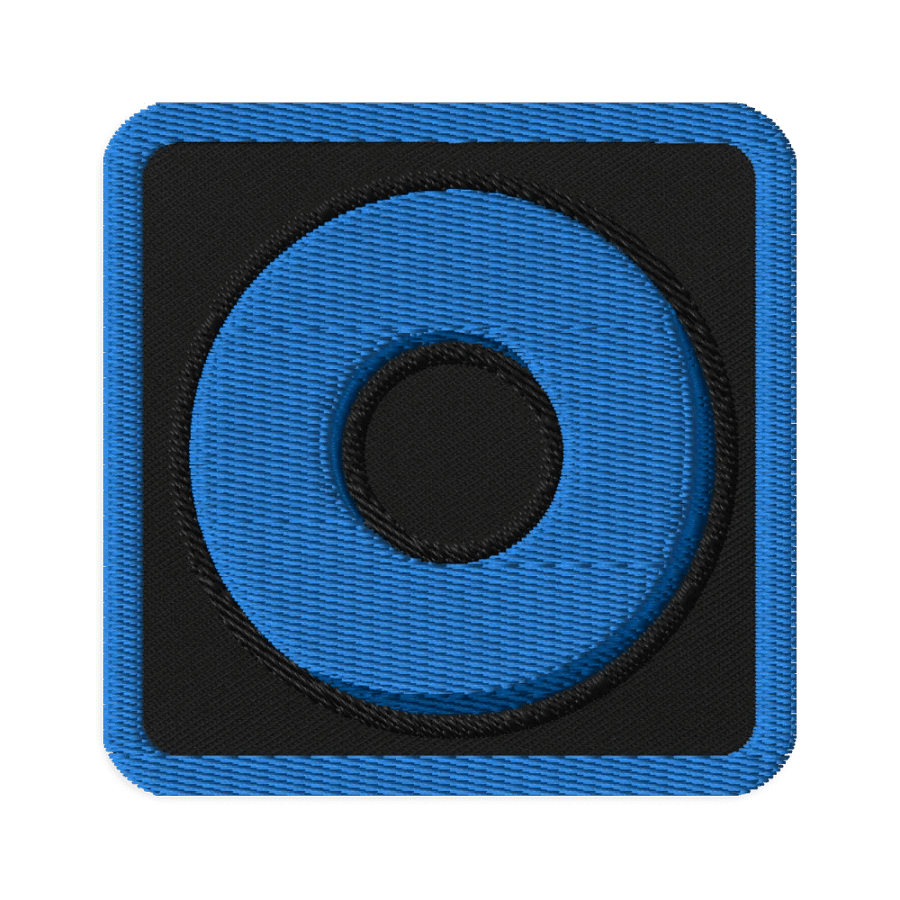 Blue Ring Embroidered Patch product image (1)