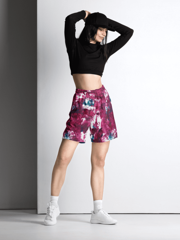 Imperial Red | Recycled Unisex Mesh Shorts product image (2)