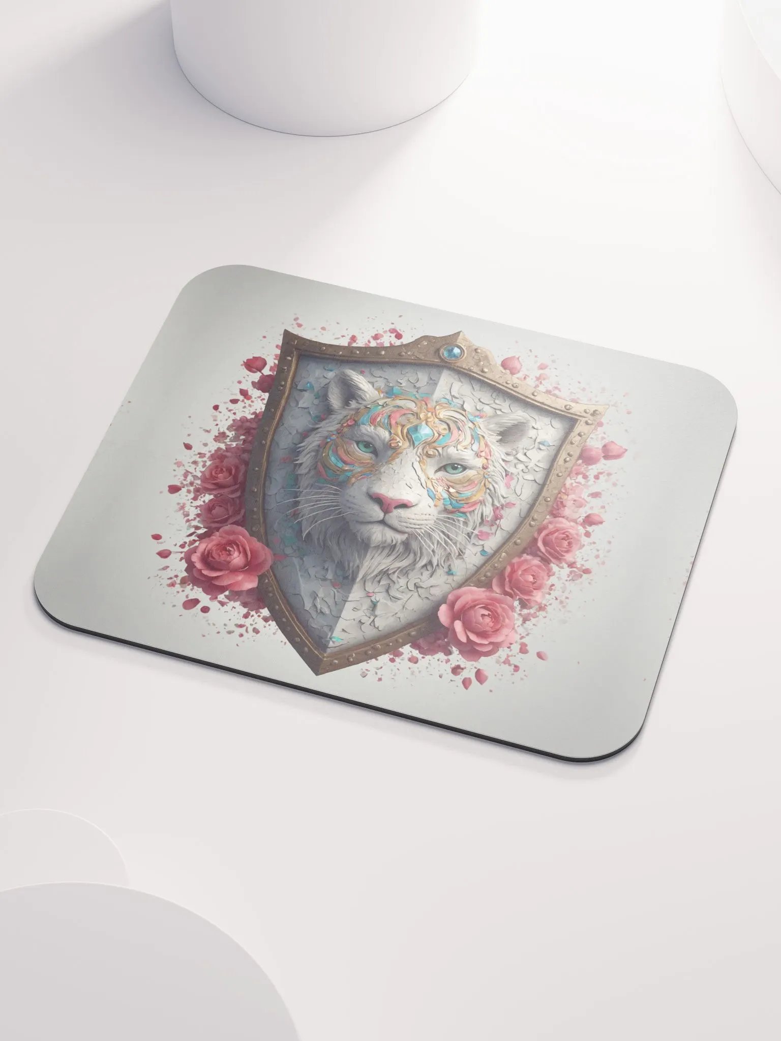 White Tiger Classic Mouse Pad product image (3)