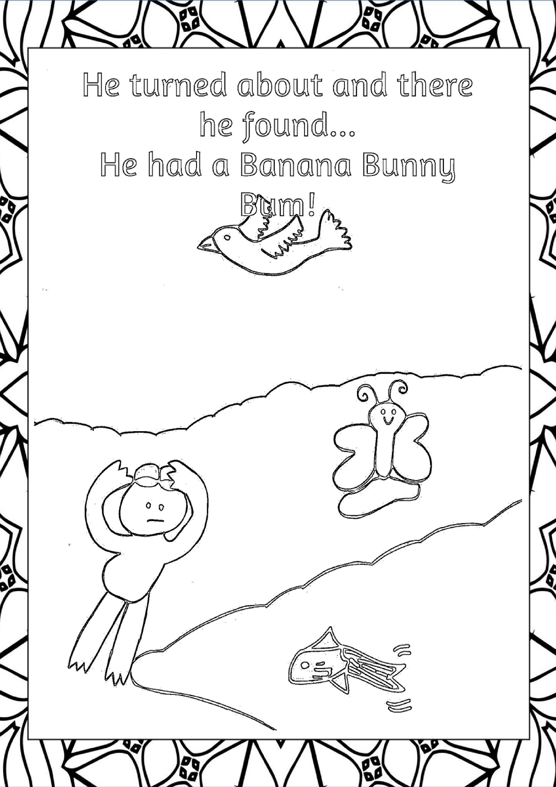 The Banana Bunny Bum Coloring Story for Kids product image (8)