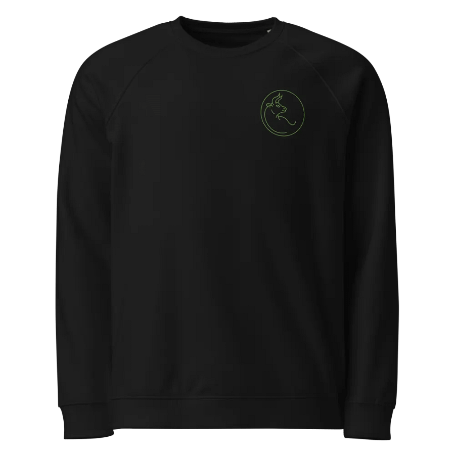 Organic Taurus Outline Raglan Sweatshirt product image (1)