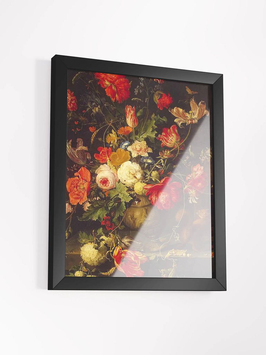 Baroque Floral Still Life with Red and White Blooms – Vintage Oil Painting Wall Art product image (18)
