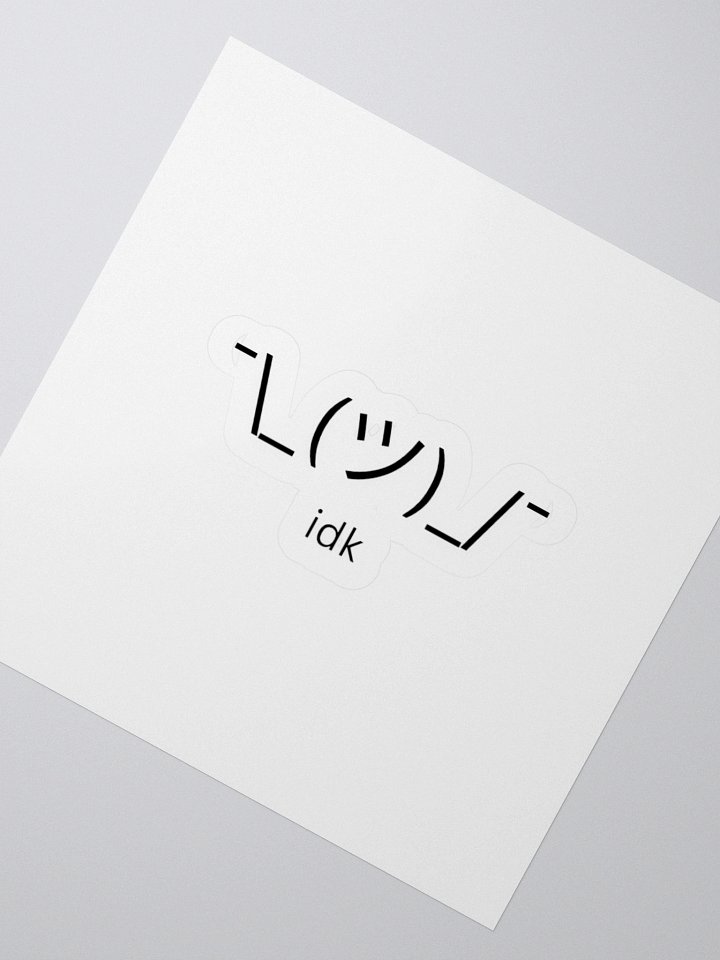 Shrug Sticker product image (7)
