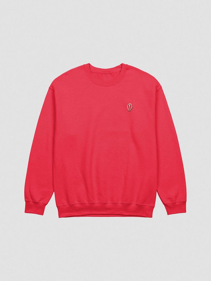 EXCLAIMING MENTALLY (L.C. red and white design) embroidered crewneck product image (13)