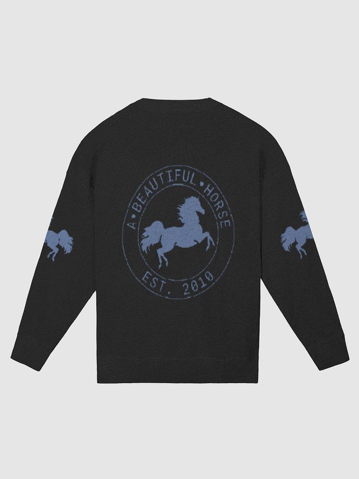 A Beautiful Horse™ Black Knitted Crewneck Sweater product image (2)