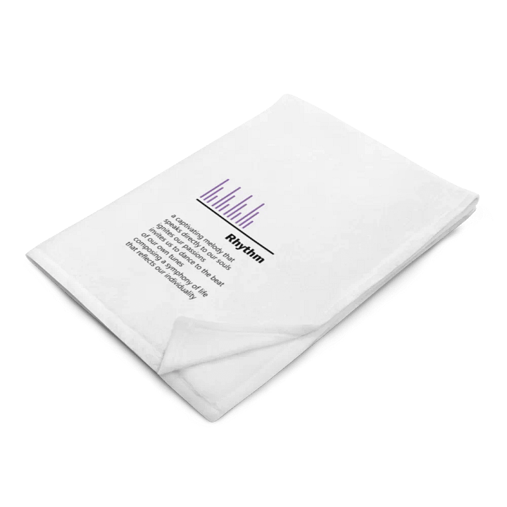 rhythm blanket - purple line product image (1)