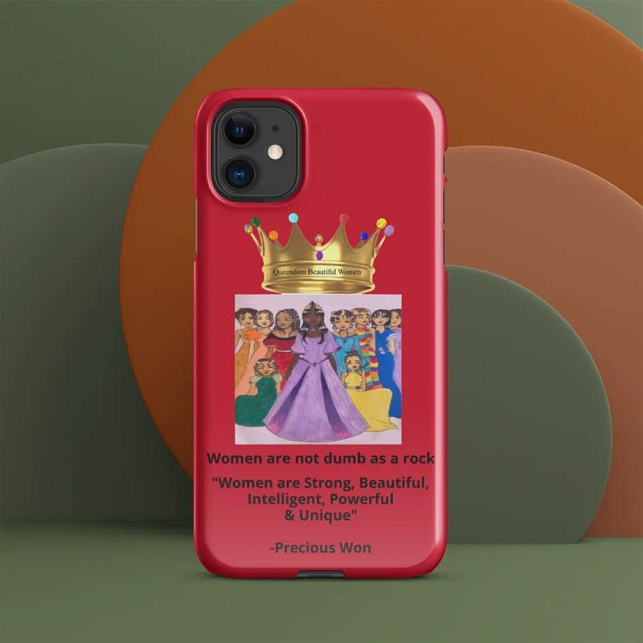Queendom Beautiful Women iPhone® Snap Case (Queens-Red) product image (1)