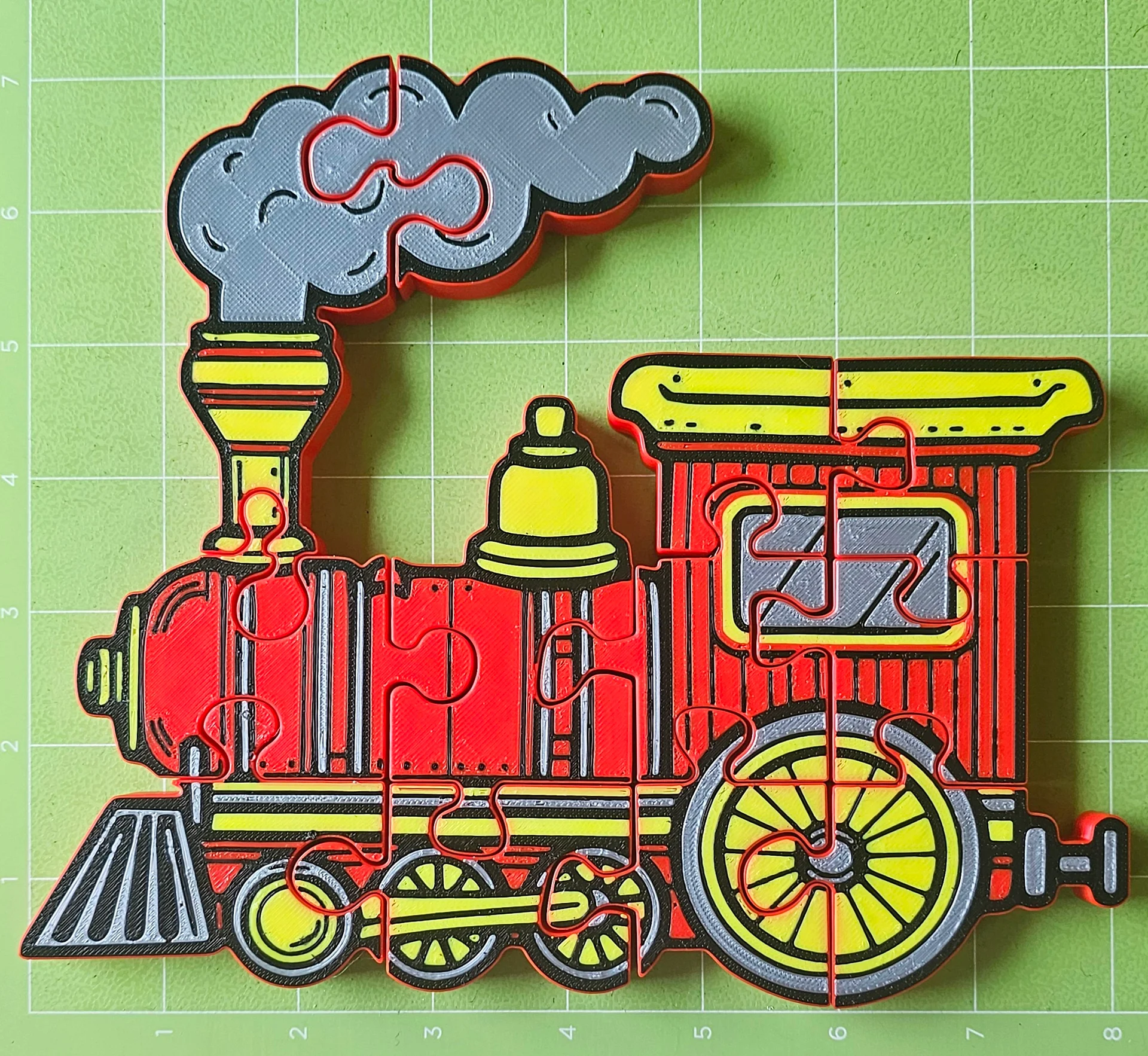 Train 3D Printed Jigsaw Puzzle – A Fun & Exciting Railway Adventure! product image (3)