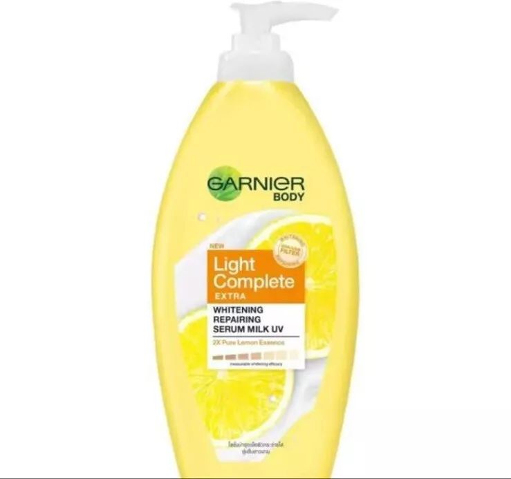 2 X 400ml Garnier Body Bright Complete Extra Bright Reparing Serum Milk UV Lemon product image (3)
