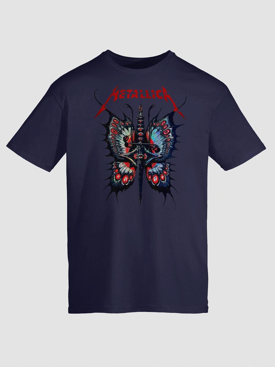 Metallica T-Shirt - Moth Into Flame Gothic Butterfly Dagger product image (6)