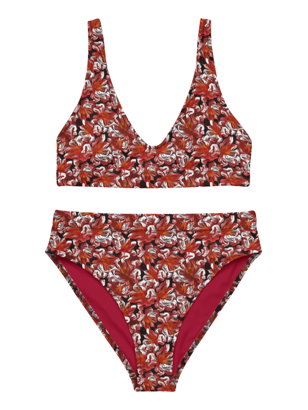 Fire Flower | Recycled High Waisted Bikini Bottom product image (8)