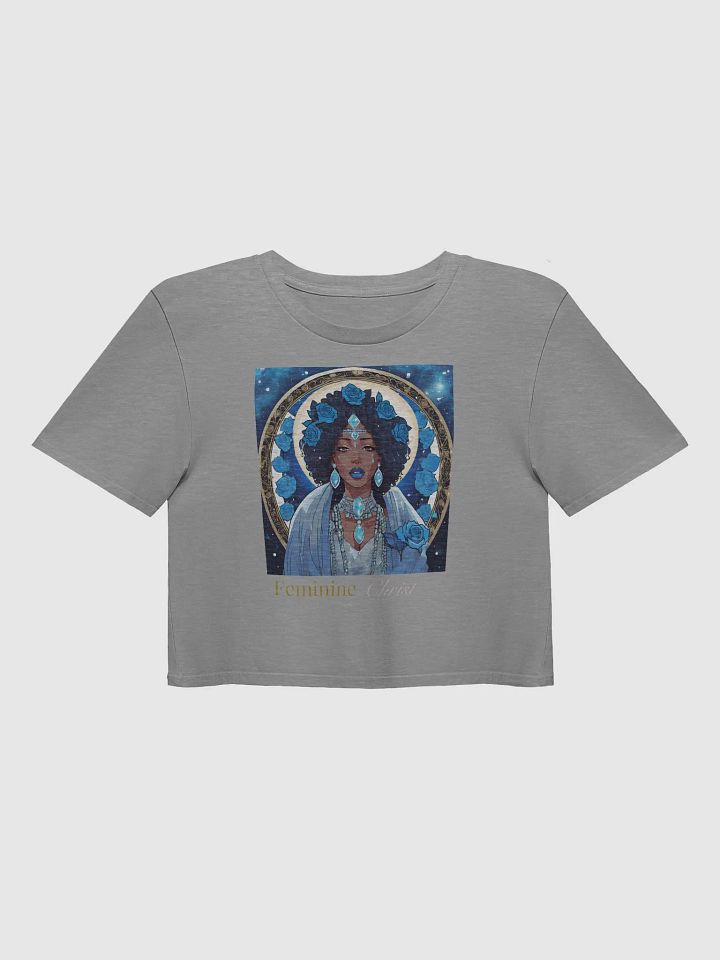 Mary Magdalene Blue Rose Fairy Cult Crop Tee product image (1)