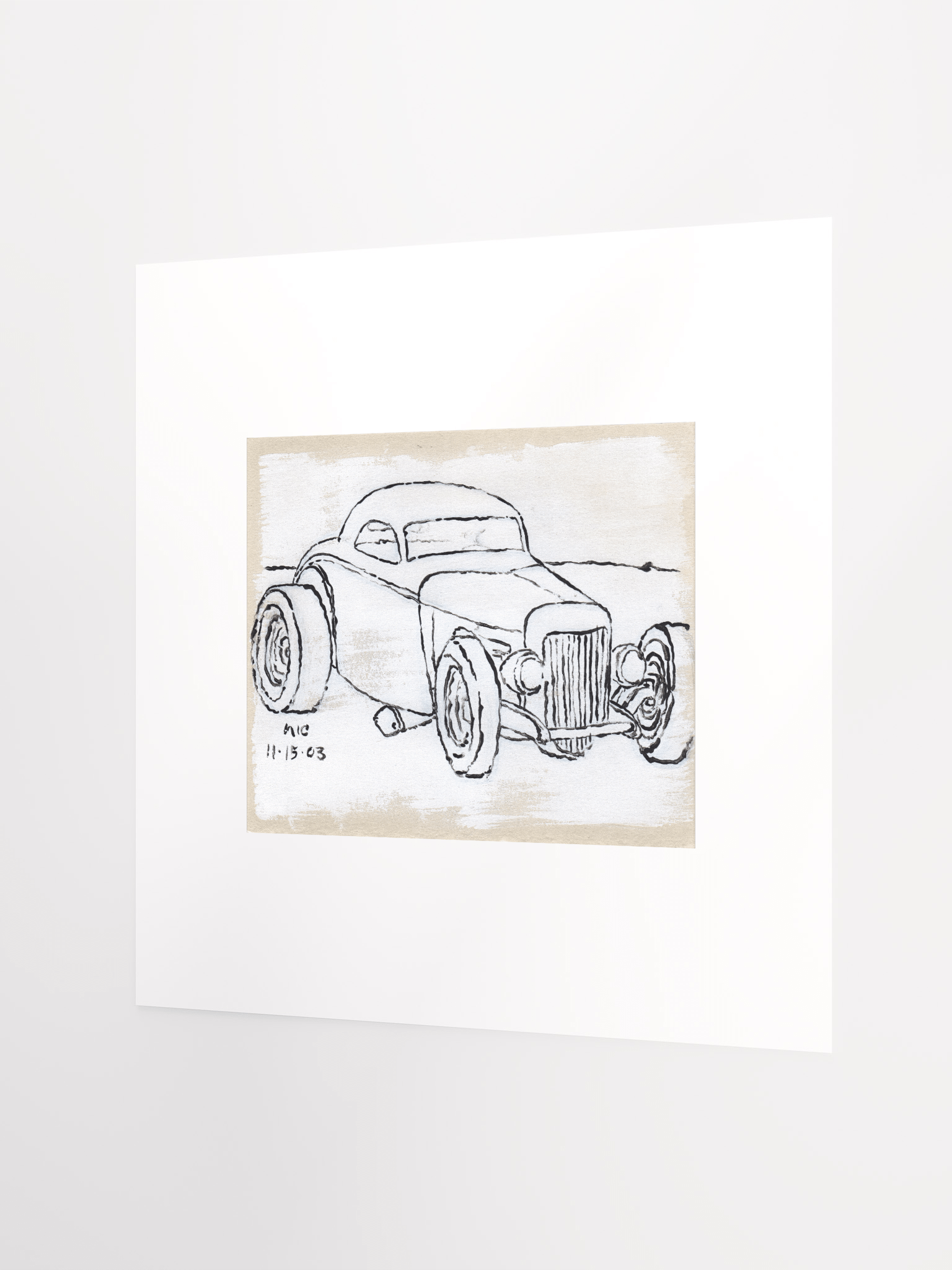 White Hotrod #4 Print product image (3)
